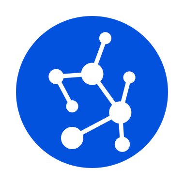 Kimya bileşiği Kolayca değiştirilebilen veya düzenlenebilen izole edilmiş vektör simgesi