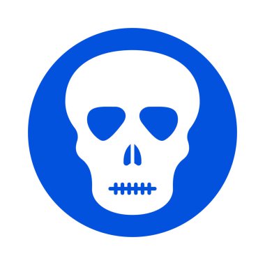 Kolayca değiştirilebilen ya da düzenlenebilen Skelton izole edilmiş Vektör simgesi