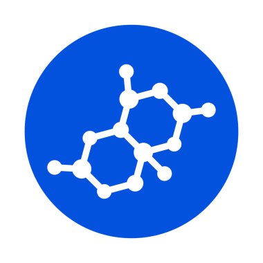 Kimyasal atom izole edilmiş Vektör simgesi kolayca değiştirilebilir ya da düzenlenebilir