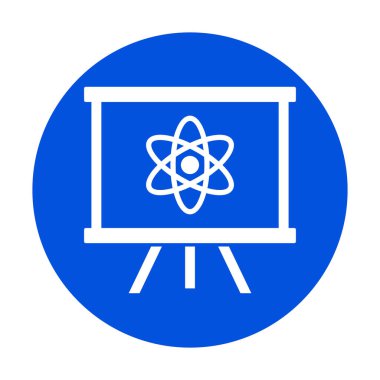 Kolayca değiştirilebilen ya da düzenlenebilen izole edilmiş Vektör simgesindeki elektron