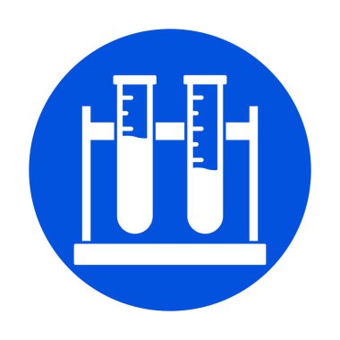 Kolayca değiştirilebilen ya da düzenlenebilen tüpler izole edilmiş vektör simgesi test ediliyor
