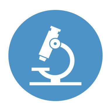 Laboratuar mikroskobu izole edilmiş vektör simgesi kolayca değiştirilebilir ya da düzenlenebilir