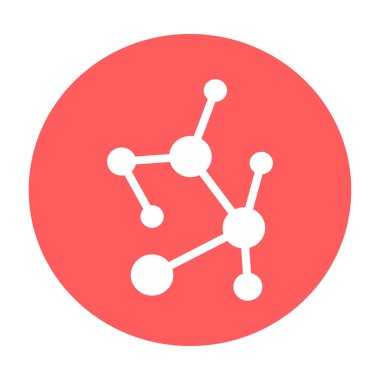 Kimya bileşiği Kolayca değiştirilebilen veya düzenlenebilen izole edilmiş vektör simgesi