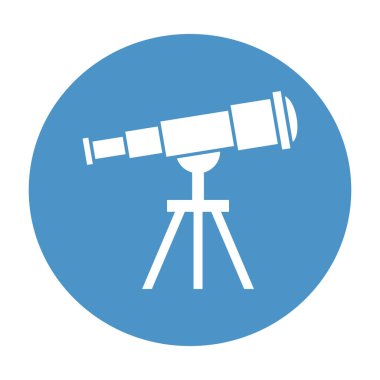 Kolayca değiştirilebilen ya da düzenlenebilen casus teleskop izole edilmiş Vektör simgesi