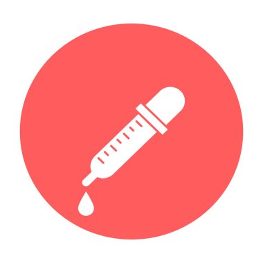 Test düşürücü izole edilmiş vektör simgesi kolayca değiştirilebilir ya da düzenlenebilir