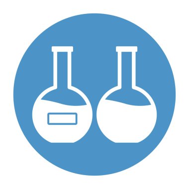 Kimyasal şişe izole edilmiş vektör simgesi kolayca değiştirilebilir ya da düzenlenebilir