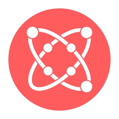 Kolayca değiştirilebilen ya da düzenlenebilen elektron izole edilmiş Vektör simgesi