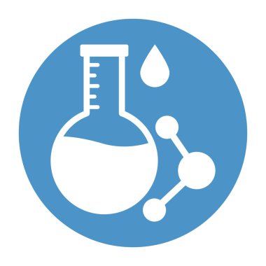 Beaker izole edilmiş vektör simgesi kolayca değiştirilebilir ya da düzenlenebilir