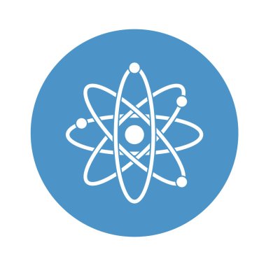Kimyasal atom izole edilmiş Vektör simgesi kolayca değiştirilebilir ya da düzenlenebilir
