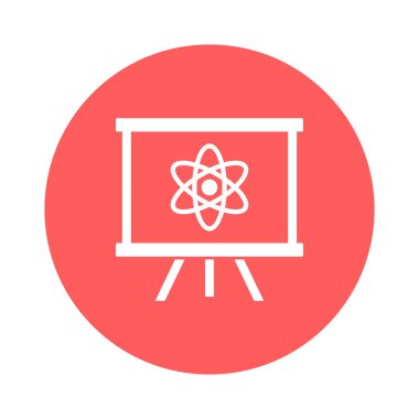 Kolayca değiştirilebilen ya da düzenlenebilen izole edilmiş Vektör simgesindeki elektron