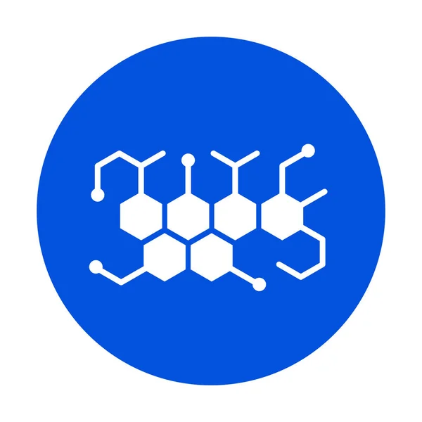 Chemická Molekula Izolovaná Ikona Vektoru Kterou Lze Snadno Upravit Nebo — Stockový vektor