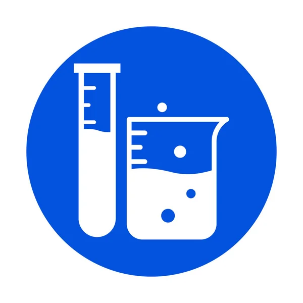 Zlewka Probówką Izolowana Ikona Wektora Którą Można Łatwo Modyfikować Lub — Wektor stockowy