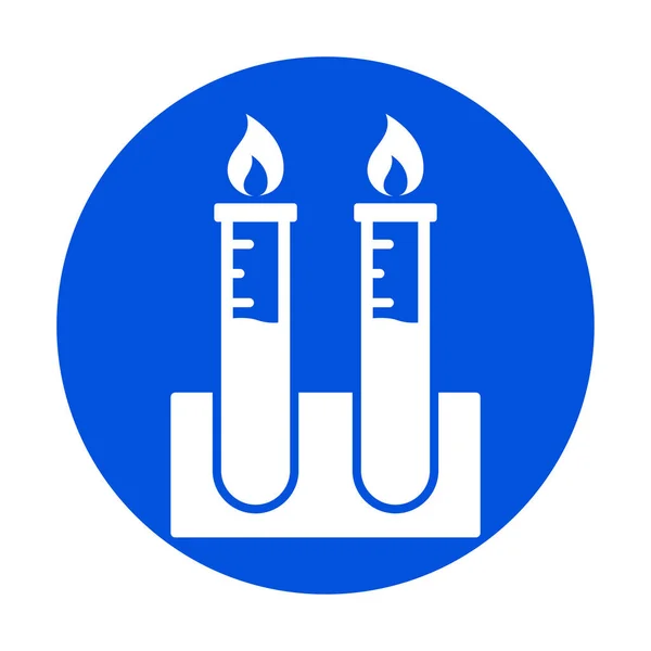 Test Laboratoire Icône Vectorielle Isolée Qui Peut Être Facilement Modifiée — Image vectorielle