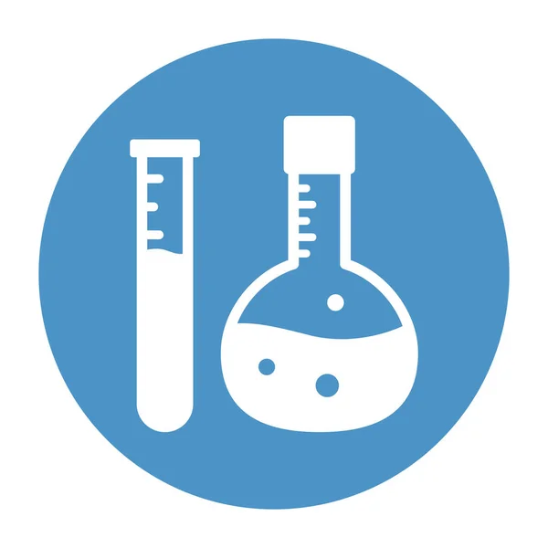 化学実験室簡単に変更または編集することができます絶縁ベクトルアイコン — ストックベクタ