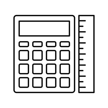 Kolayca değiştirilebilen ya da düzenlenebilen ölçeklendirilmiş Vektör simgesine sahip hesap makinesi