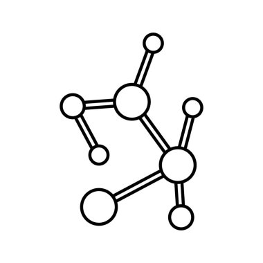 Kimya bileşiği Kolayca değiştirilebilen veya düzenlenebilen izole edilmiş vektör simgesi