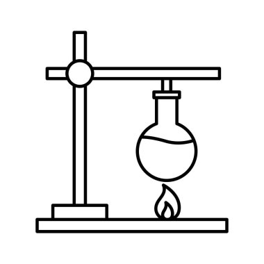 Laboratuvar testi izole edilmiş vektör simgesi kolayca değiştirilebilir ya da düzenlenebilir