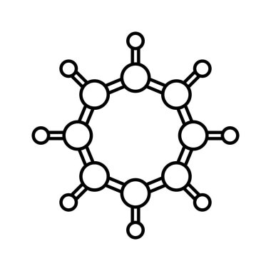 Kolayca değiştirilebilen ya da düzenlenebilen Atomlar İzole Vektör simgesi