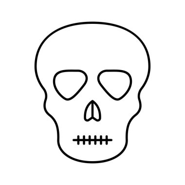 Kolayca değiştirilebilen ya da düzenlenebilen Skelton izole edilmiş Vektör simgesi