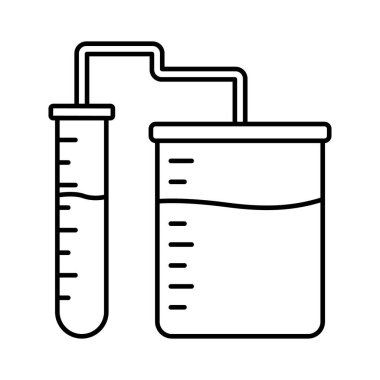Kimyasal şişe izole edilmiş vektör simgesi kolayca değiştirilebilir ya da düzenlenebilir