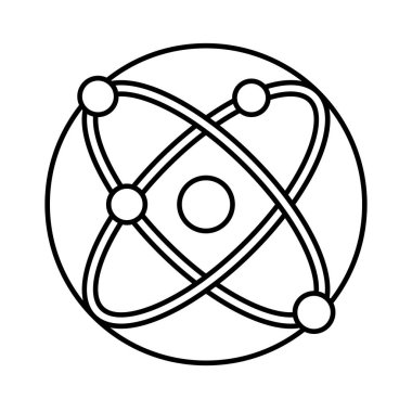 Nötron formülü izole edilmiş vektör simgesi kolayca değiştirilebilir ya da düzenlenebilir