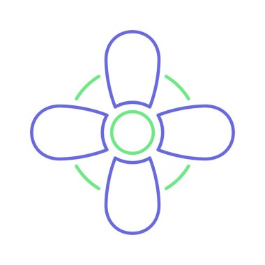 Rüzgâr jeneratörü izole edilmiş vektör simgesi kolayca değiştirilebilir ya da düzenlenebilir