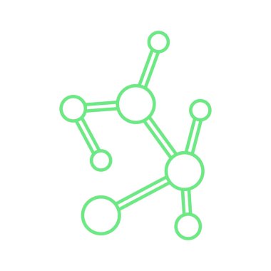 Kimya bileşiği Kolayca değiştirilebilen veya düzenlenebilen izole edilmiş vektör simgesi