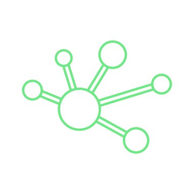 Kolayca değiştirilebilen ya da düzenlenebilen Atom İzole Vektör simgesi