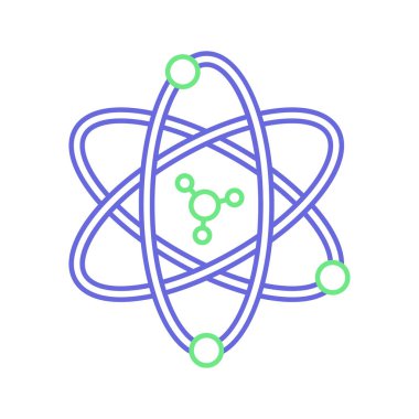 Kolayca değiştirilebilen ya da düzenlenebilen elektron izole edilmiş Vektör simgesi