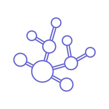 Kolayca değiştirilebilen ya da düzenlenebilen Atomlar İzole Vektör simgesi