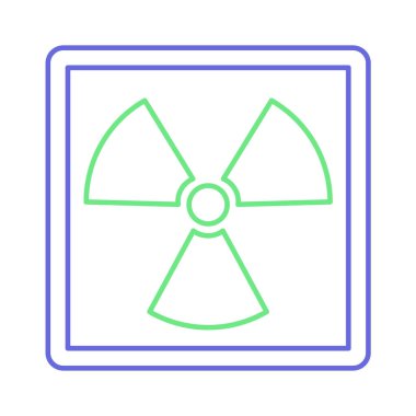 Biyolojik tehlike izole edilmiş Vektör simgesi kolayca değiştirilebilir ya da düzenlenebilir