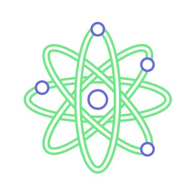 Kimyasal atom izole edilmiş Vektör simgesi kolayca değiştirilebilir ya da düzenlenebilir