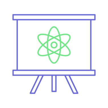 Kolayca değiştirilebilen ya da düzenlenebilen izole edilmiş Vektör simgesindeki elektron