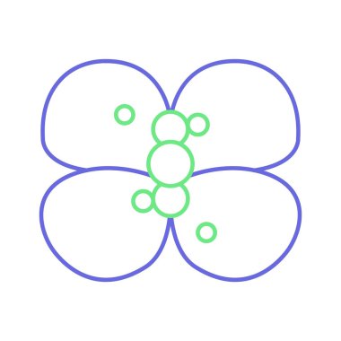 Atom kimyası izole edilmiş vektör simgesi kolayca değiştirilebilir ya da düzenlenebilir