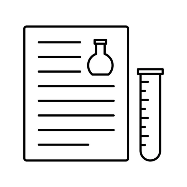 Bio Informe Icono Vector Aislado Que Puede Modificar Editar Fácilmente — Vector de stock