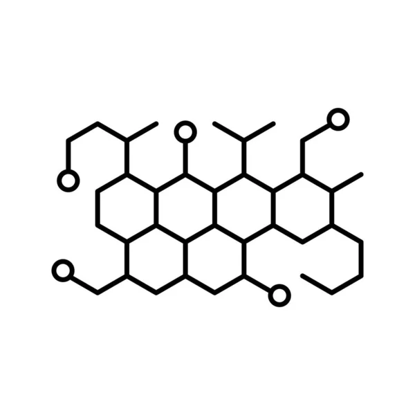 Ícone Vetor Isolado Molécula Química Que Pode Ser Facilmente Modificado — Vetor de Stock