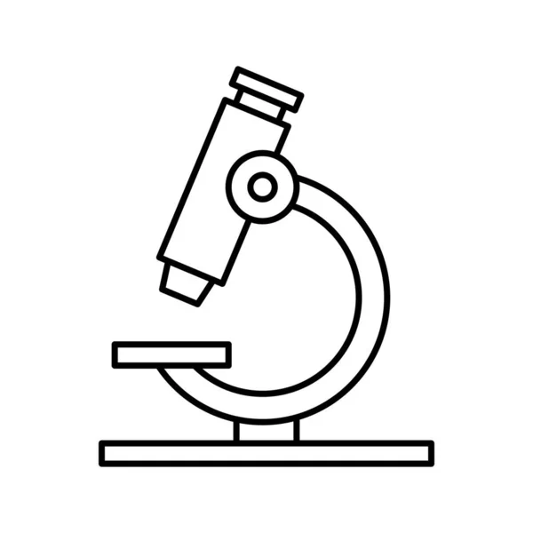 Изолированный Векторный Значок Лабораторного Микроскопа Который Легко Изменен Отредактирован — стоковый вектор