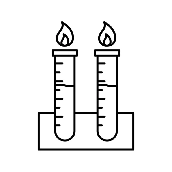 Test Laboratoire Icône Vectorielle Isolée Qui Peut Être Facilement Modifiée — Image vectorielle