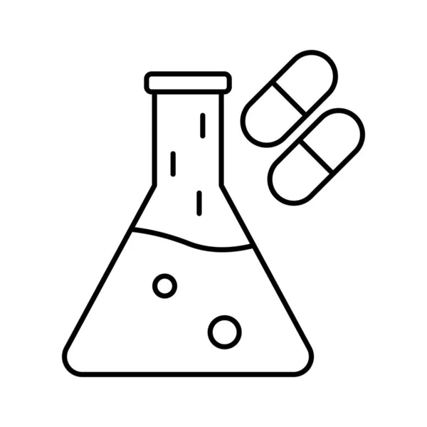 Laboratório Biológico Ícone Vetor Isolado Que Pode Ser Facilmente Modificado — Vetor de Stock