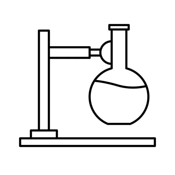 Kolba Chemiczna Izolowana Ikona Wektora Którą Można Łatwo Modyfikować Lub — Wektor stockowy