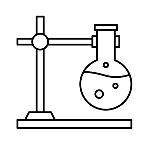 Kolba Chemiczna Izolowana Ikona Wektora Którą Można Łatwo Modyfikować Lub — Wektor stockowy