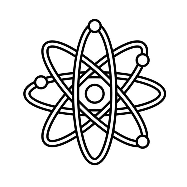 Изолированный Векторный Значок Химического Атома Который Легко Изменен Отредактирован — стоковый вектор