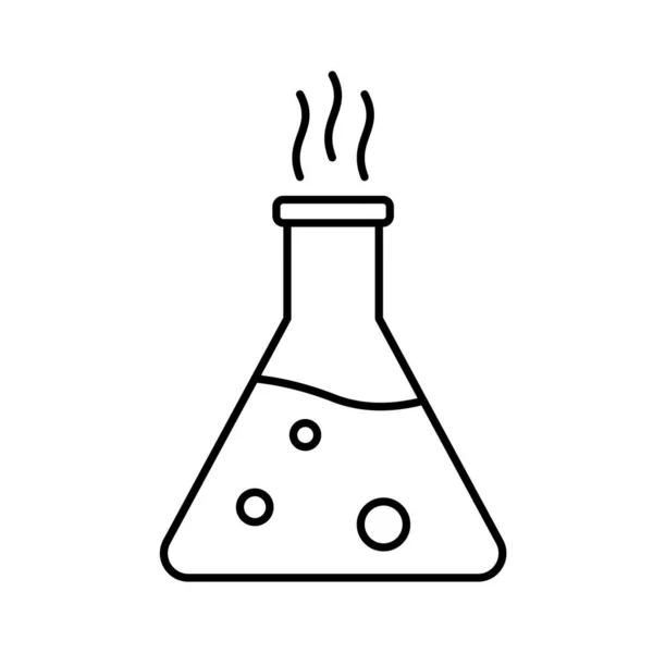Flask Izolowanej Ikony Wektora Laboratoryjnego Którą Można Łatwo Modyfikować Lub — Wektor stockowy