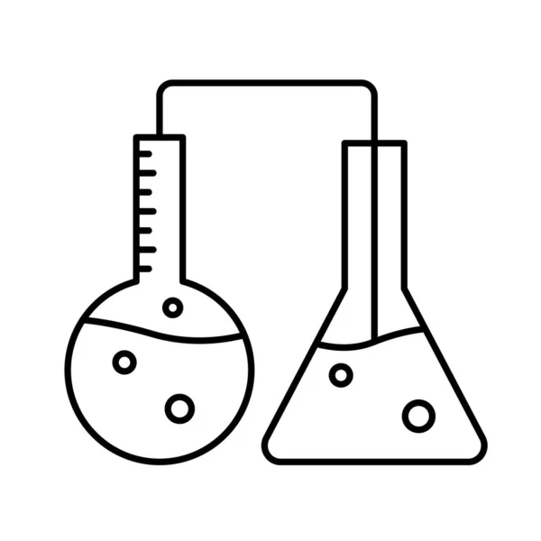 Prueba Química Icono Aislado Del Vector Que Puede Modificar Editar — Vector de stock