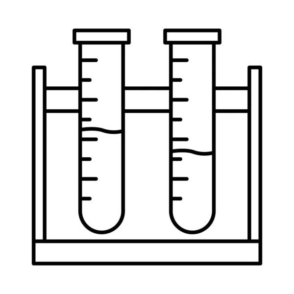 Tesztcsövek Izolált Vektor Ikon Amely Könnyen Módosítható Vagy Szerkeszthető — Stock Vector