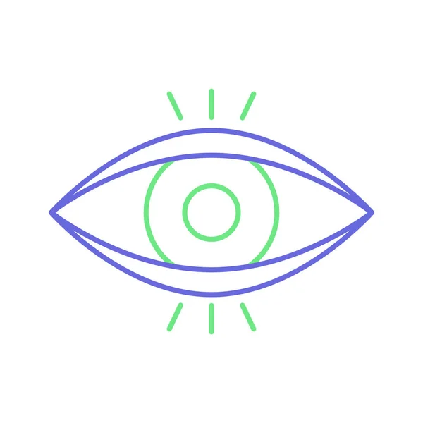 Eye Organ Isolated Vector Icon Can Easily Modified Edited — Stock Vector