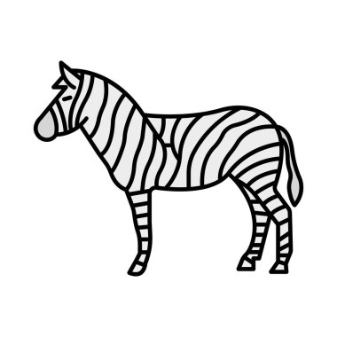 Kolayca değiştirilebilen ya da düzenlenebilen hayvan izole edilmiş Vektör simgesi