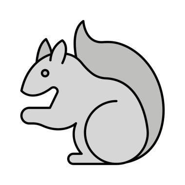 Sciuridae İzole Vektör simgesi kolayca değiştirilebilir ya da düzenlenebilir