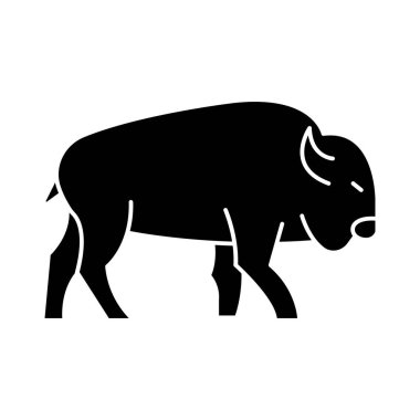 Kolayca değiştirilebilen veya düzenlenebilen izole edilmiş boğa vektör simgesi