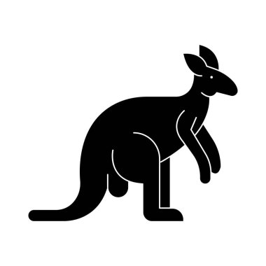 Kolayca değiştirilebilen ya da düzenlenebilen hayvan izole edilmiş Vektör simgesi